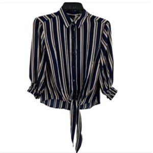 Lumiere Urban Outfitters Striped Button Front Top. Size L (3) S (1)